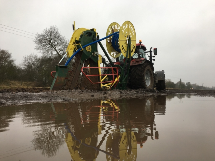 CT150 Chain Trencher at work